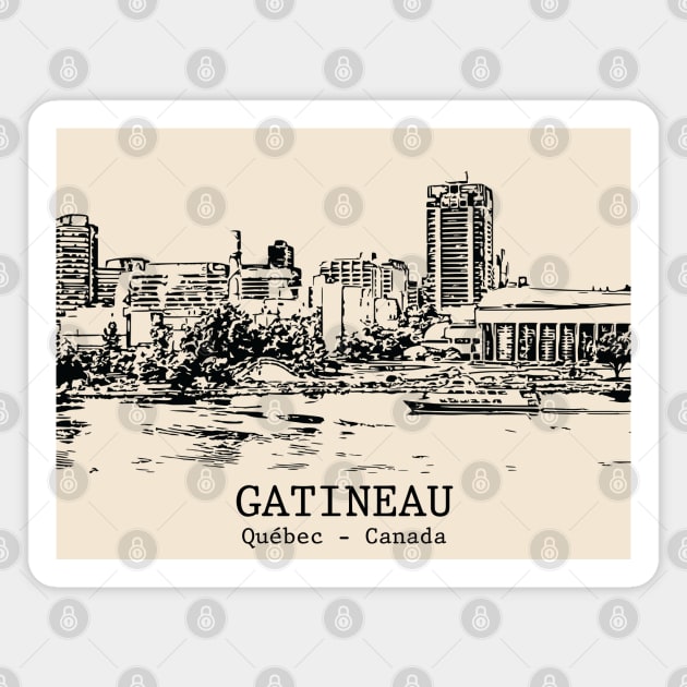 Gatineau - Québec Magnet by Lakeric